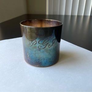 Valero E.P.B. Made In Spain Silver Plated 1 Cup -Rare Design- Top Opening -Small